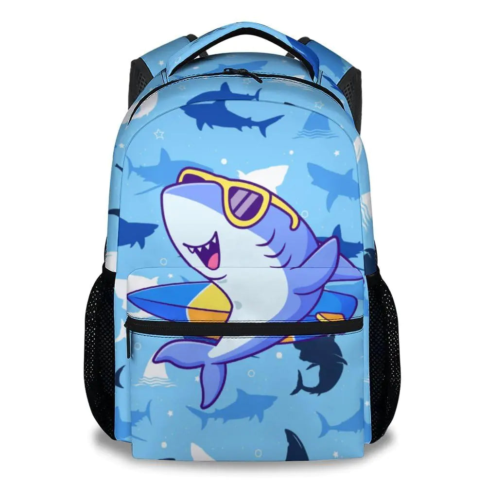 COZYAURA Backpacks for Boys - Shark Bookbag for Kids Teens - 17 Inch Cool School Bag for Elementary Middle School - Back to School Supplies