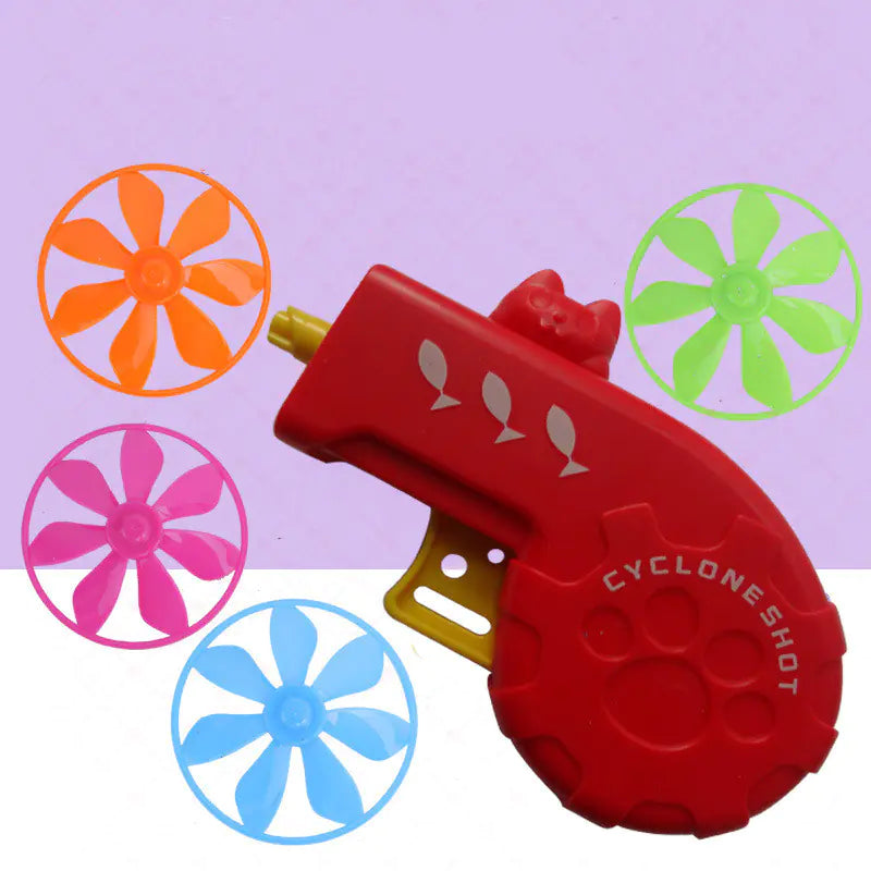 Colorful Flying Saucer Toy Gun for Boys (Educational)