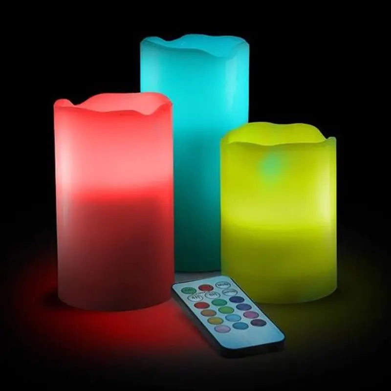 Remote Control Color Changing Plastic Candles