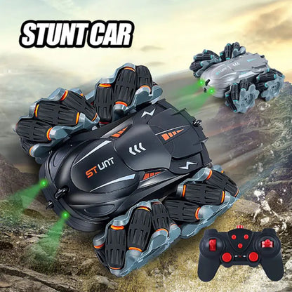 Remote Control Four-Wheel Drive Stunt Car for Kids