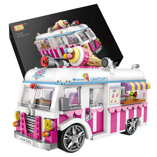 LOZ Mini Ice Cream Truck Building Blocks Toy Model