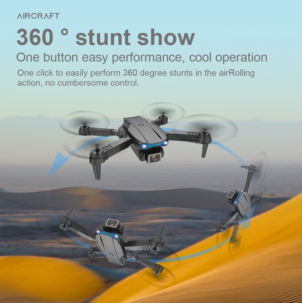 K3pro Drone E99 Folding Obstacle Avoidance Drones Con Camara Professional HD Dual Aerial Photography Four Axis Flight RC Drones