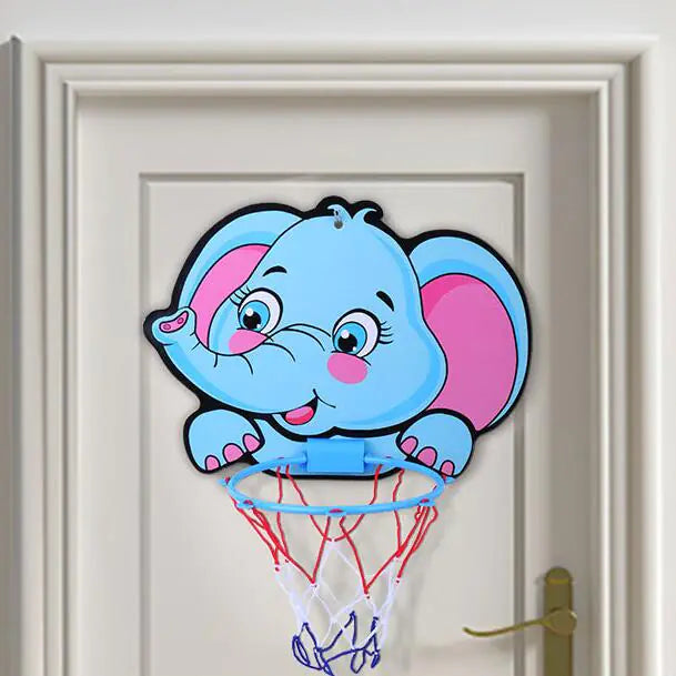 Wall-Mounted Indoor Basketball Hoop for Kids