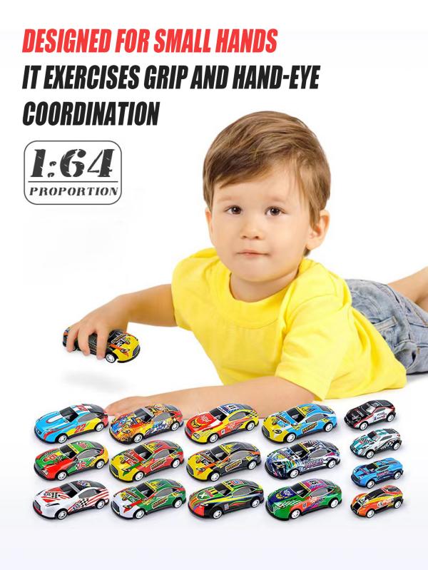 Retro Style Iron Sheet Retro Power Pull Back Car Set