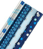 The Dreidel Company Hanukkah Theme Gift Wrap Design Chanukah Roll 17.5" X 180" Inch Sheet Chanukah Wrapping Paper (4-Pack)