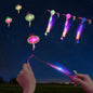lpvoqpth 25 Sets LED Flying Set 25 Slingshot+25 Glow Helicopter-50 Pcs Flying Toy Outdoor Toys Glow in The Dark Party Supplies Party Favors for Kids 8-124-8