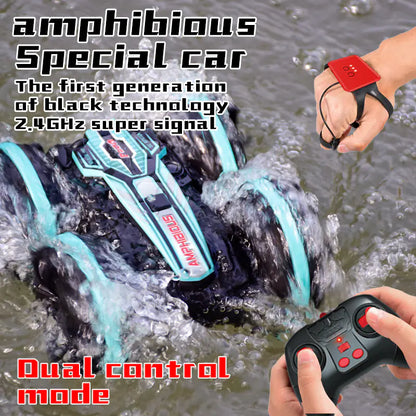 Amphibious Double-sided Stunt Remote Control Car