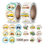 1000 Pcs Construction Stickers for Kids Roll Vehicle Car Kindergarten Rewards Stickers for toddlers Boy 2-4 years Truck Children Stickers Training Potty Stickers Stocking Stuffers for Kids Teens