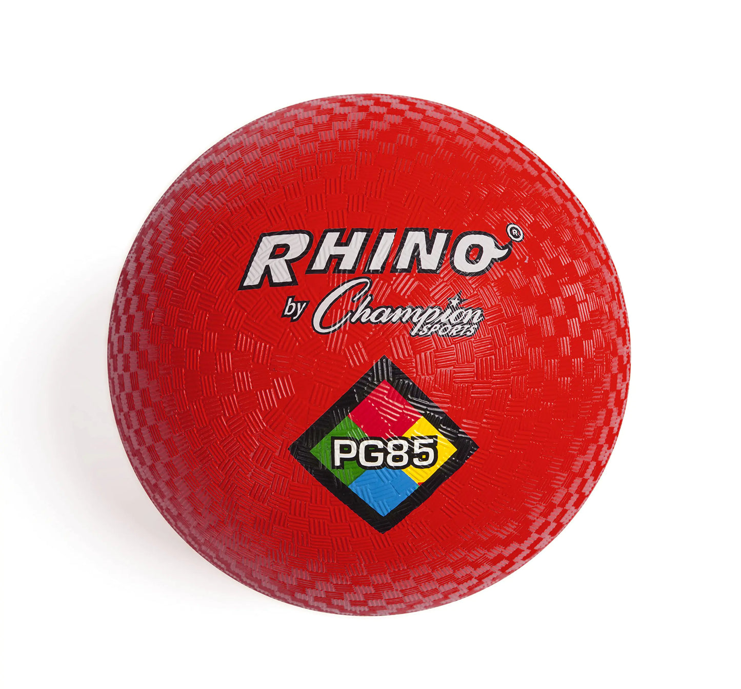 Champion Sports Rhino Playground Balls 8.5" D - Two Ply Nylon Wound RED