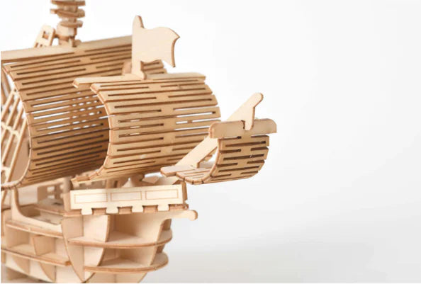 3D Puzzle Building Blocks - Sailboat Model Toy