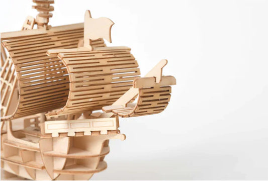 3D Puzzle Building Blocks - Sailboat Model Toy