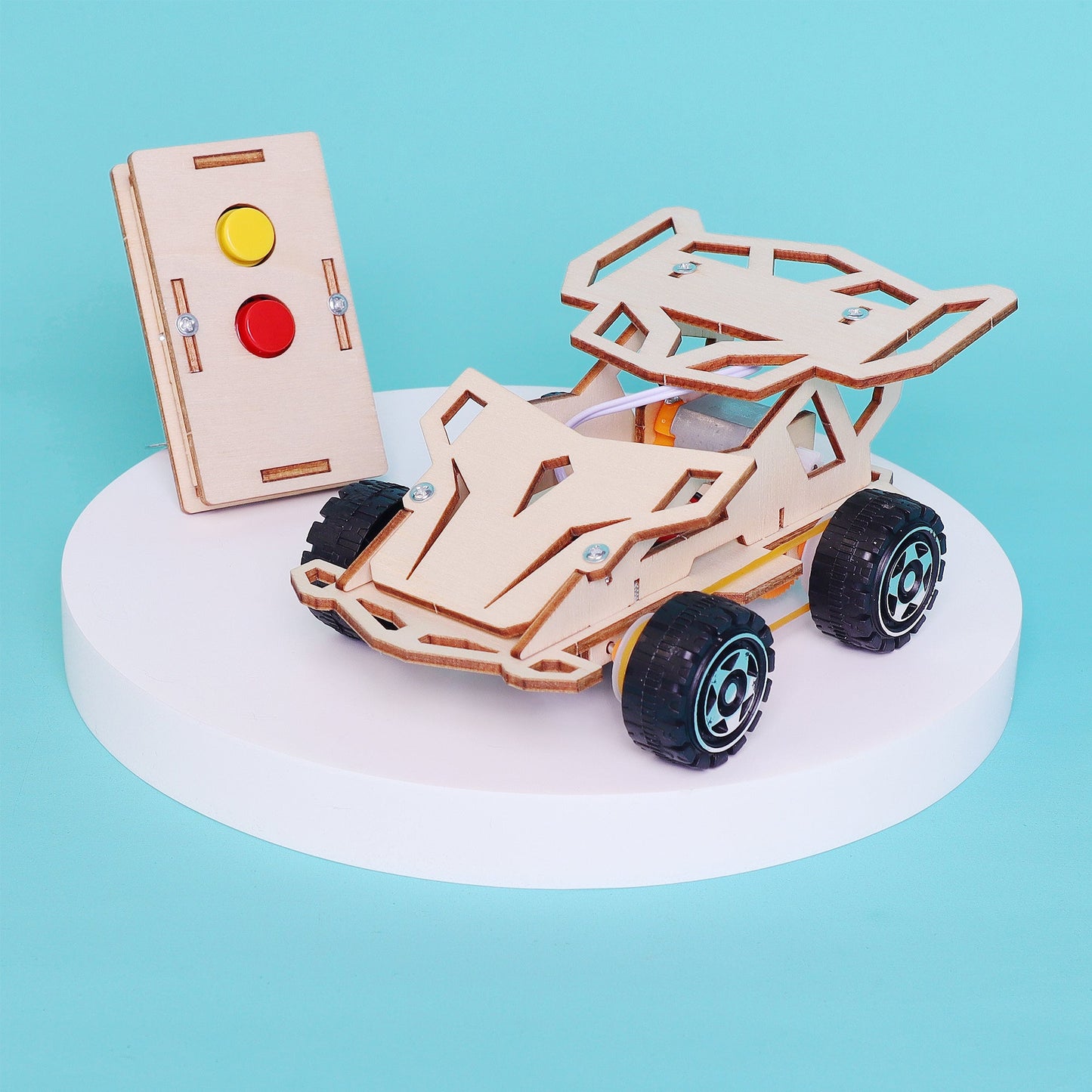 Infrared Remote Controlled Car DIY Kit, Educational STEM Toy