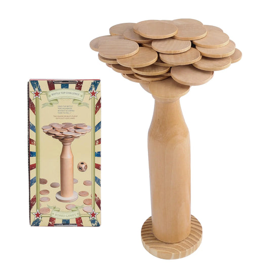Offelec Wooden Balancing Stacking Toys for Kids 3+ Bottle Stacking Montessori Toys for Kids & Adults Family 100 PCS Board Games Table Bottle Top Challenge Games for Boys & Girls