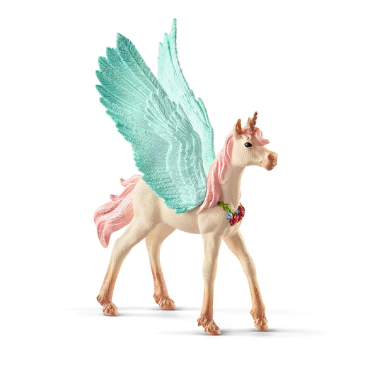 Schleich bayala Unicorn Toys for Girls and Boys Decorated Baby Unicorn Pegasus Toy Figurine Ages 5+