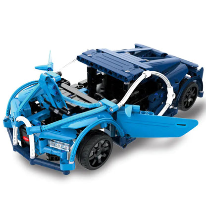 Blue Phantom Puzzle Building Block RC Toy Car Model