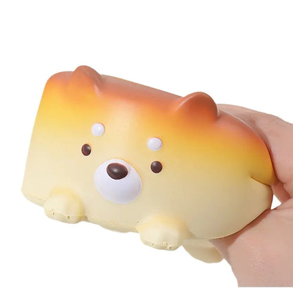 Cheese Dog Cake Slow Rebound Stress Toy for Desk