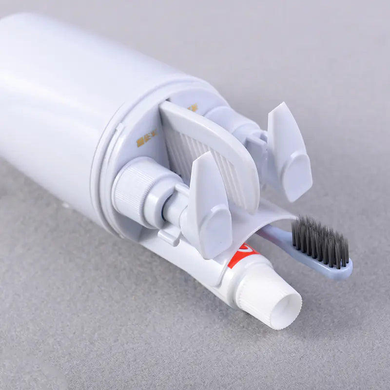 Travel Toiletry Set with Toothbrush Cup and Bottles (6pcs)