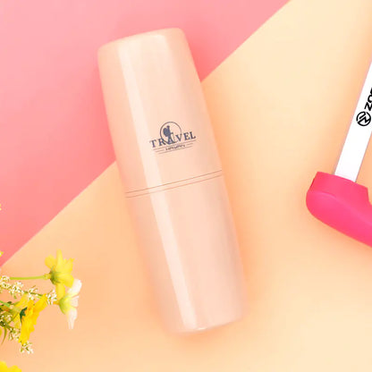 Travel Toiletry Set with Toothbrush Cup and Bottles (6pcs)