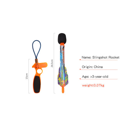 Cross-Border Children's Elastic Safety Rocket Slingshot Set