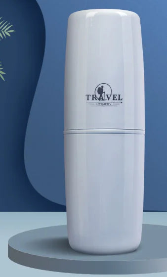 Travel Toiletry Set with Toothbrush Cup and Bottles (6pcs)