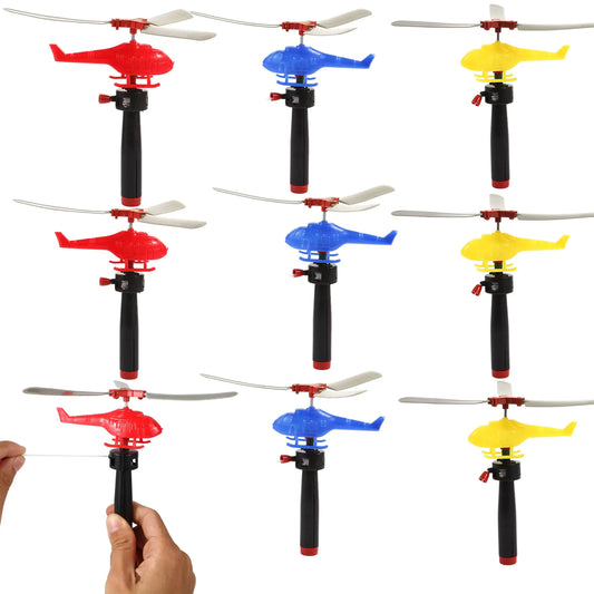 VETE 8 Pack Planes Toys Flying Toy Helicopter for Kids Toddlers 360° Rotating Helicopter Airplane Toys for Boys Girls Bulk Toys Party Favors Classroom Prizes Pinata FillersGoodie Bag Stuffers