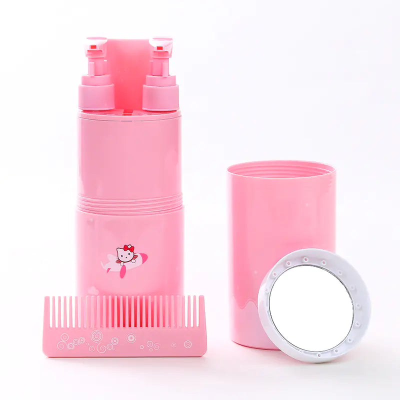 Travel Toiletry Cup Set with Portable Toothbrush Case