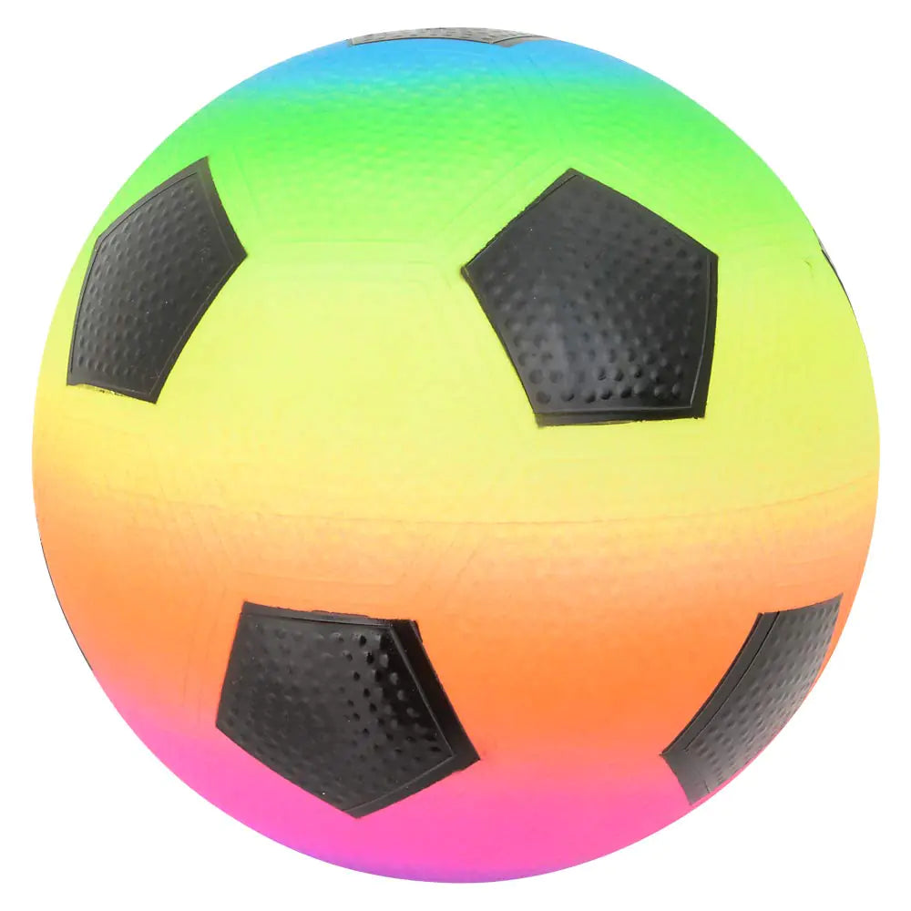 Rhode Island Novelty 9 Inch Rainbow Soccer Playground Ball One per Order