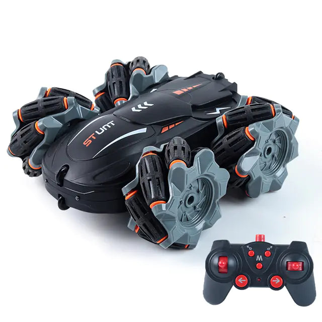 Remote Control Four-Wheel Drive Stunt Car for Kids