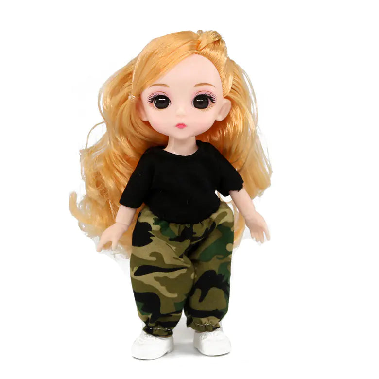 16-17cm Casual Dress Set for 6-inch Doll with Joints