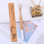 Bamboo Toothbrush with Custom Logo and Kraft Paper Box
