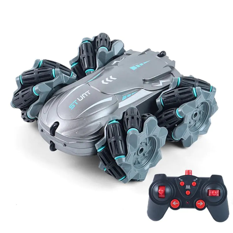 Remote Control Four-Wheel Drive Stunt Car for Kids