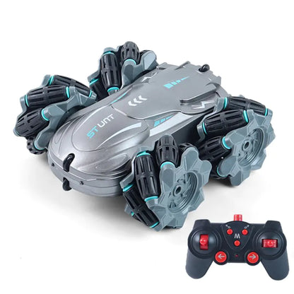 Remote Control Four-Wheel Drive Stunt Car for Kids