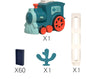 Electric Domino Train Toy with Automatic Block Dispenser (One Set)
