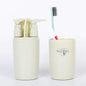 Travel Toiletry Set with Toothbrush Cup and Bottles (6pcs)