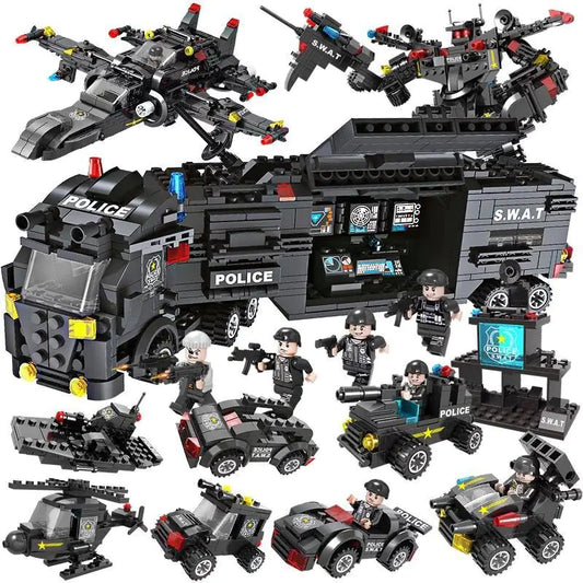 Eagle Police Building Blocks Educational Toy for Kids
