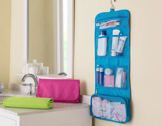 Travel Makeup Bag and Toiletry Organizer
