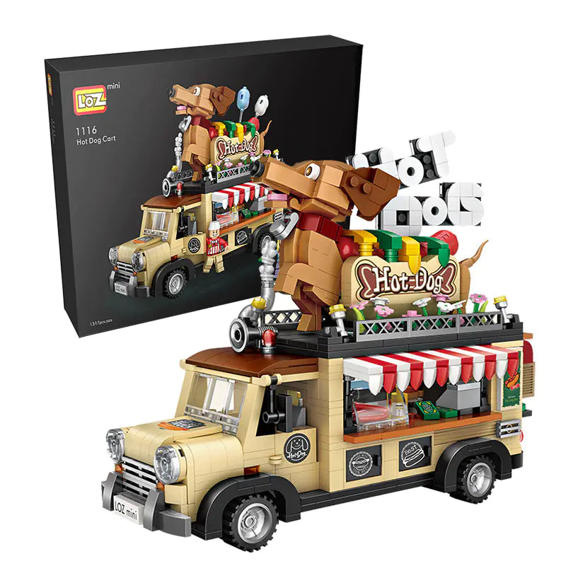 LOZ Mini Ice Cream Truck Building Blocks Toy Model