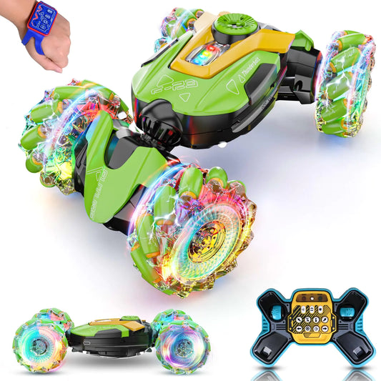 maxkes Gesture Sensing RC Stunt Car Remote Control Car 360° Rotating 4WD 2.4Ghz RC Cars Transform Car Toys for Boys 4-7 Birthday Present for Age 8-12