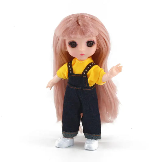 16-17cm Casual Dress Set for 6-inch Doll with Joints