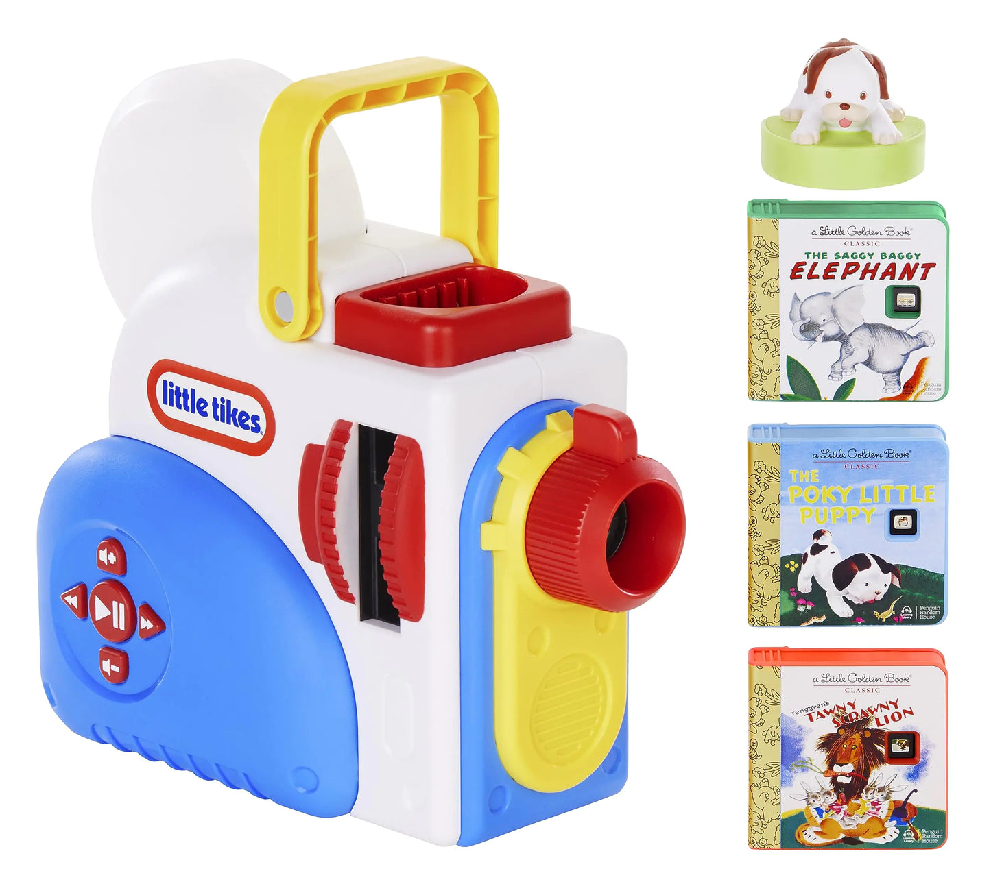 Little Tikes Story Dream Machine Starter Set Storytime Books Little Golden Book Audio Play The Poky Little Puppy Character Nightlight Toy Gift for Toddlers and Kids Girls Boys Ages 3+