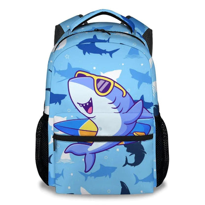 COZYAURA Backpacks for Boys - Shark Bookbag for Kids Teens - 17 Inch Cool School Bag for Elementary Middle School - Back to School Supplies