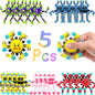 5 Pcs Transformable Fidget Spinner Toys for Kids & AdultsStress Relief Sensory Toys for Boys & Girls Fingertip Gyros for ADHD Autism for Birthday Gifts Party Favors Toy Christmas Stocking Stuffers