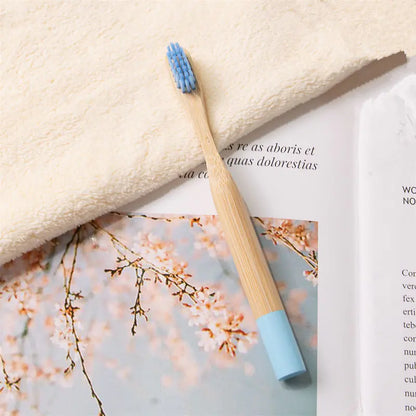 Children's Bamboo Toothbrush with Soft Charcoal Bristles