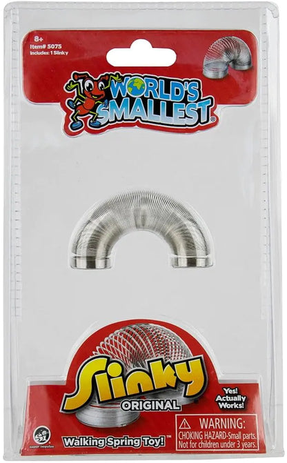 Worlds Smallest The Original Slinky Walking Spring Toy Fidget Toy Party Favors and Gifts Toys for Girls and Boys