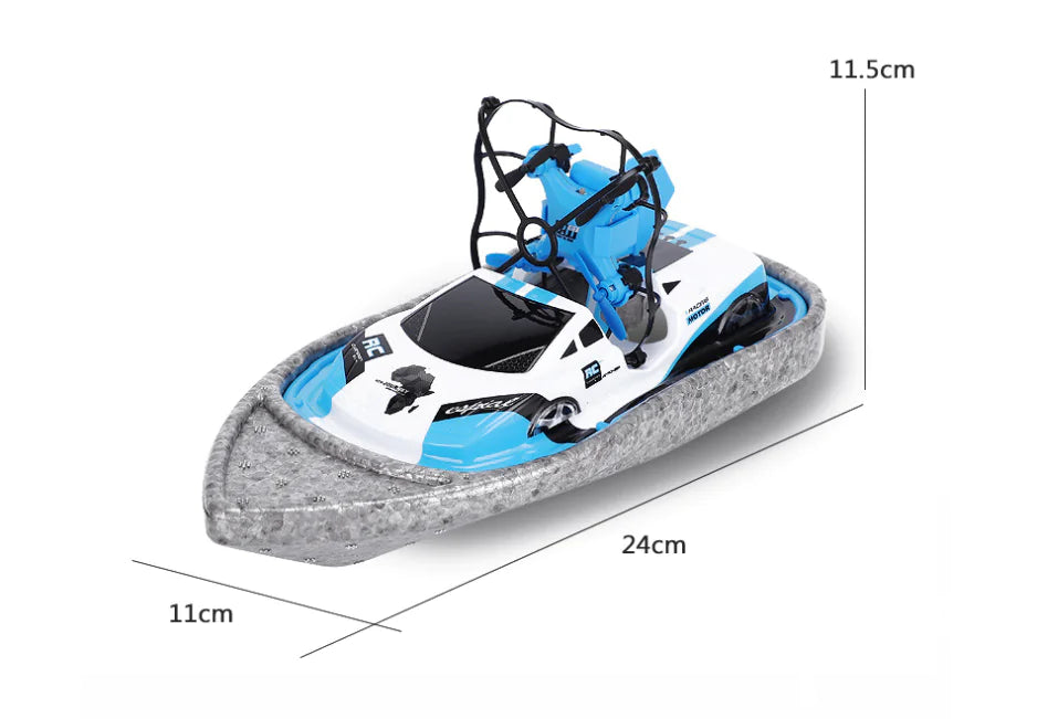 3-in-1 RC Drone, Boat, and Car - Mini Flying Toy