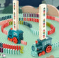 Electric Domino Train Toy with Automatic Block Dispenser (One Set)