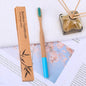 Bamboo Toothbrush with Custom Logo and Kraft Paper Box