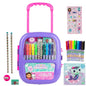 Innovative Designs Gabby’s Dollhouse Color and Roll Activity Set with Carrying Case Stickers & Art Supplies