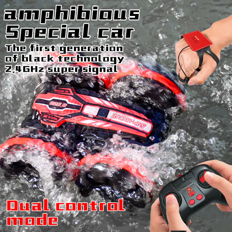 Amphibious Double-sided Stunt Remote Control Car