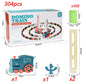 Electric Domino Train Toy with Automatic Block Dispenser (One Set)